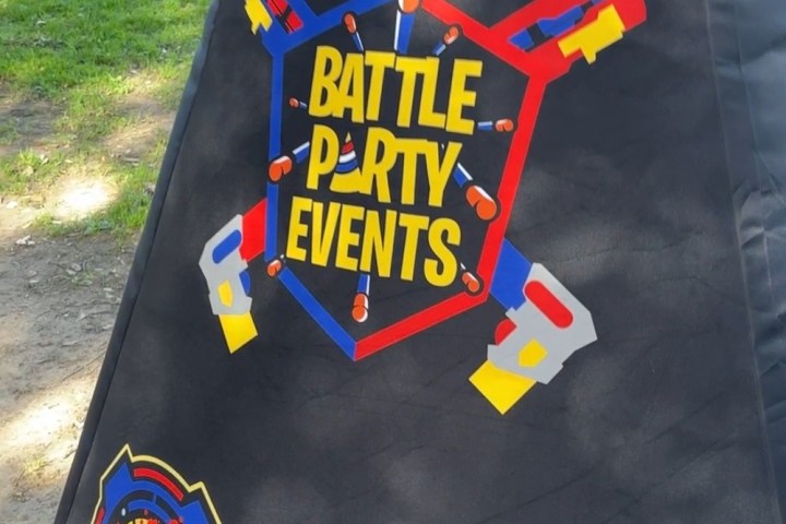 a person holding a sign